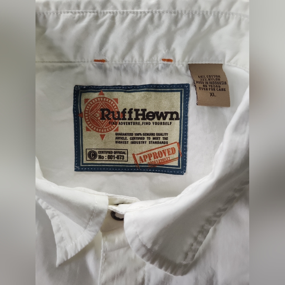 RUFF HEWN Men's Snap Up Shirt. Size XL. Short Sleeves. - Picture 2 of 6